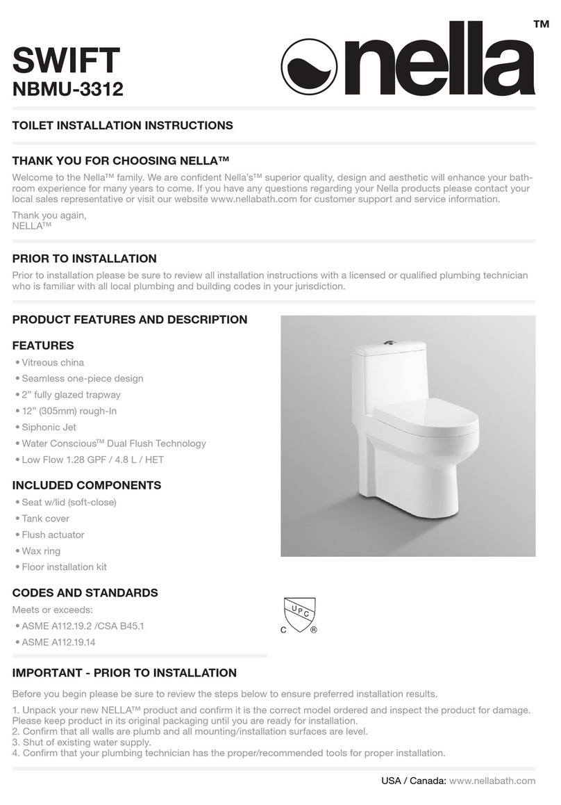 nella SWIFT NBMU-3312 installation instructions