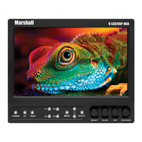Marshall Electronics V-LCD70XP-HDA User manual