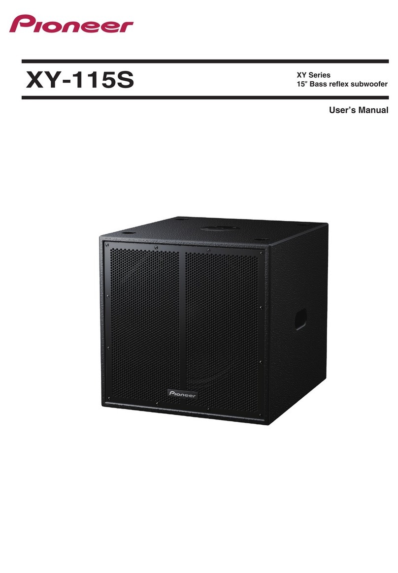 Pioneer XY-115S-W User manual