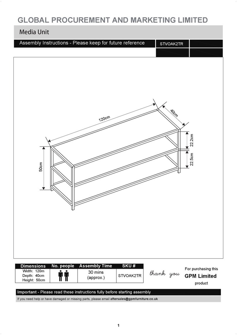 GPM Oakmere STVOAK2TR Assembly instructions GPM Oakmere STVOAK2TR Assembly instructions