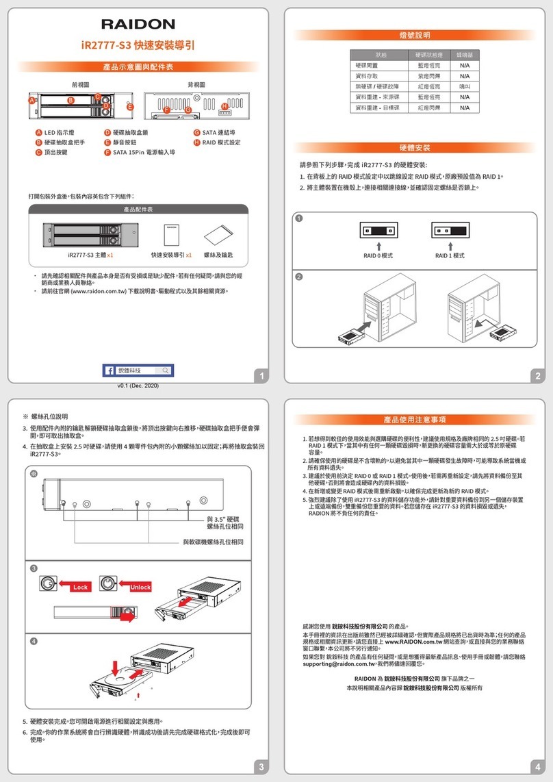 Raidon iR2777-S3 User manual