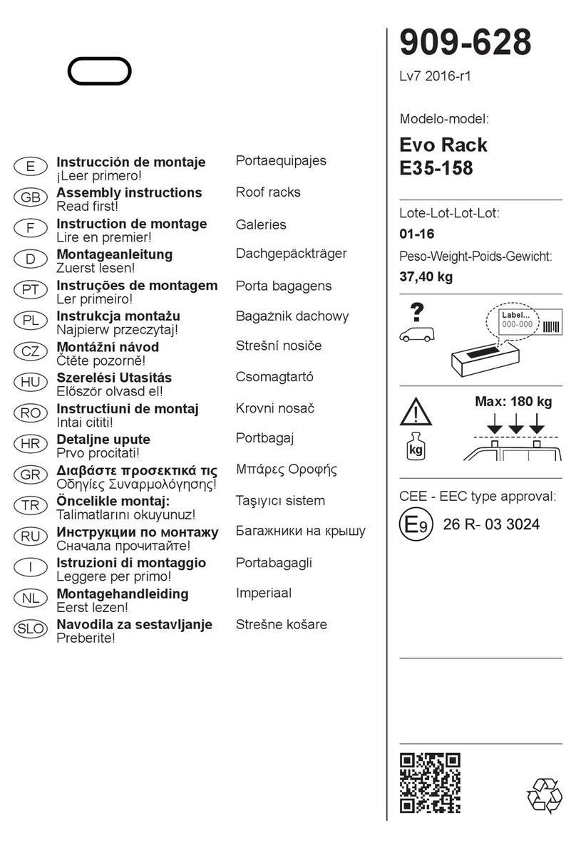 Cruz Evo Rack E35-158 User manual