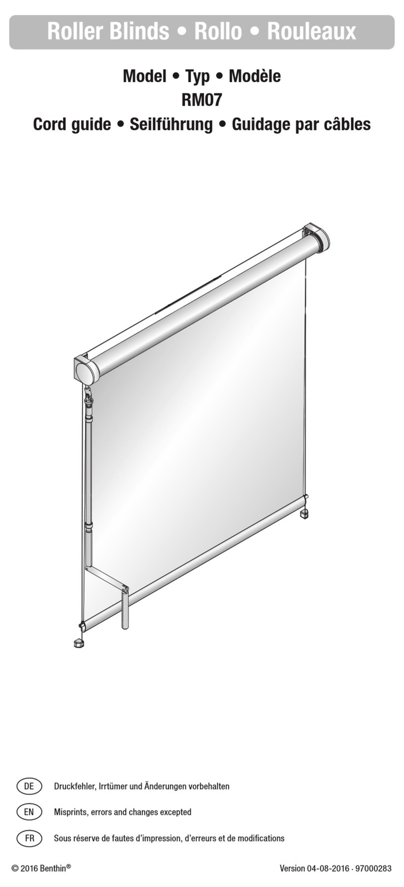 Benthin RM07 User manual