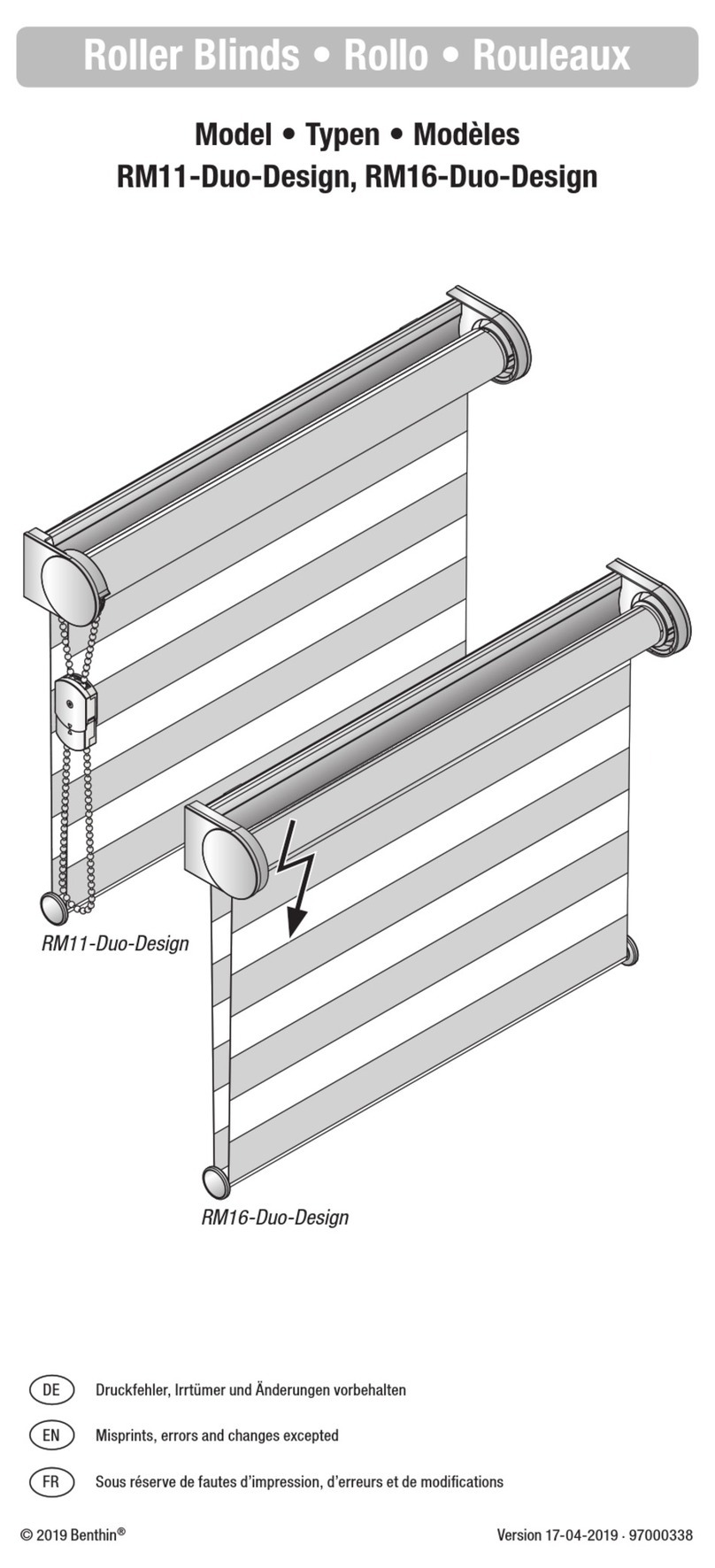 Benthin RM11-Duo-Design manual