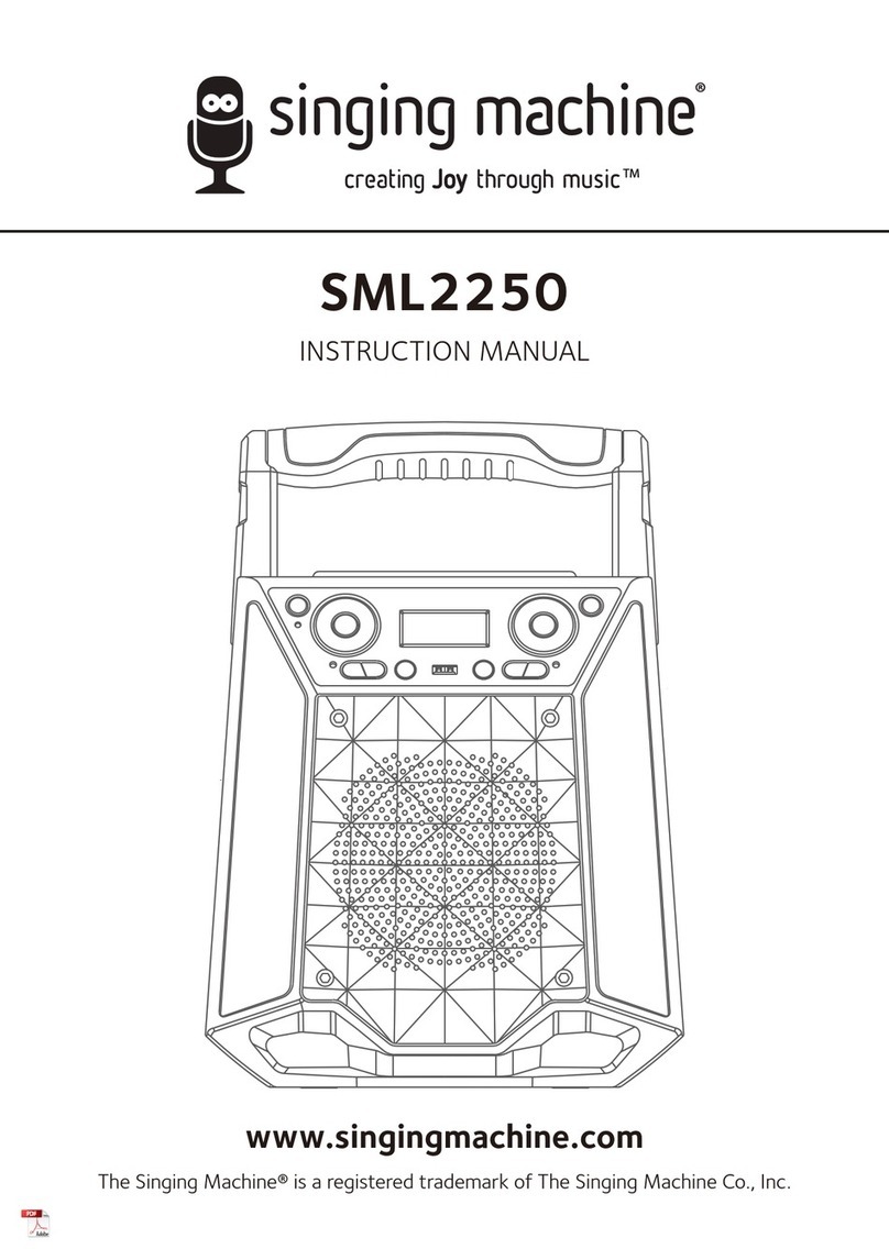 The Singing Machine SML2250 instruction manual