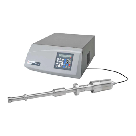 Sonics VCX2500 Operation manual