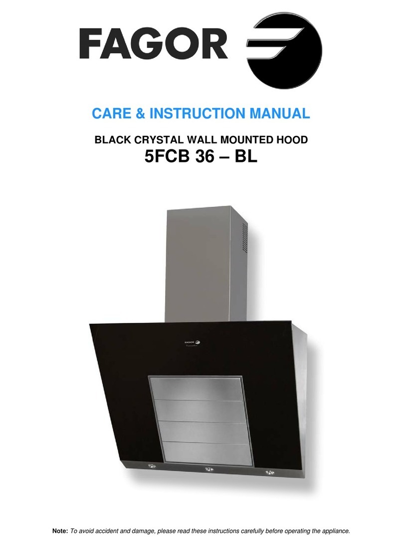 Fagor 5CFB36BL Care & instruction manual