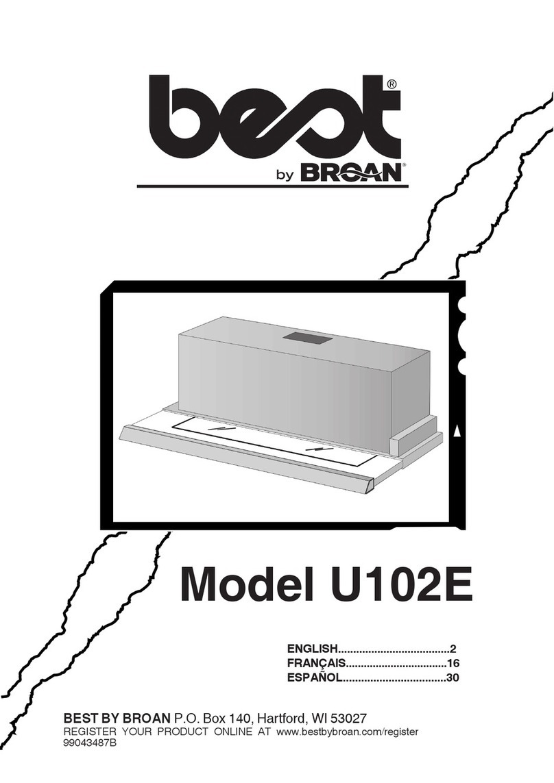 Broan Best U10242E User manual