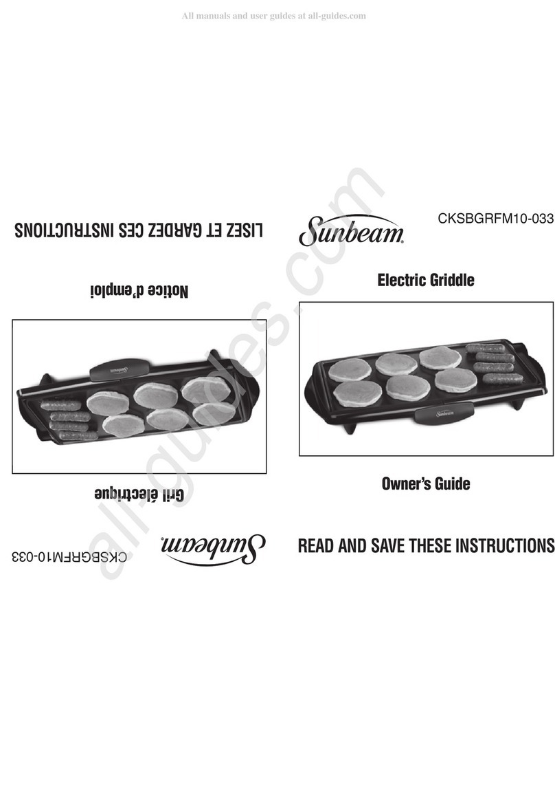 Sunbeam CKSBGRFM10-033 owner's guide