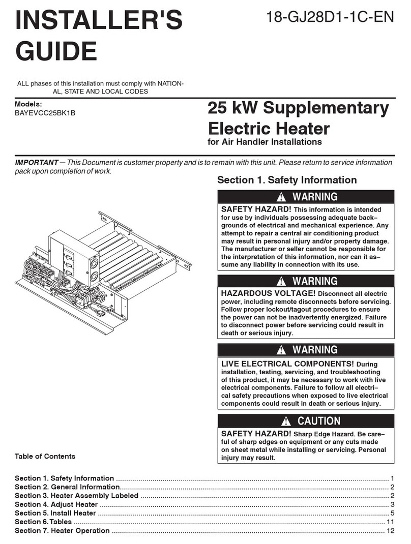 Trane BAYEVCC25BK1 Assembly instructions