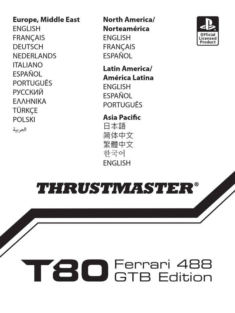Thrustmaster T80 Ferrari 488GTB Edition user manual Thrustmaster T80 Ferrari 488GTB Edition user manual