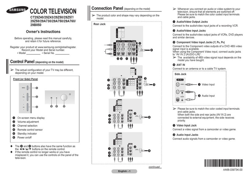 Samsung CT29Z40 User manual