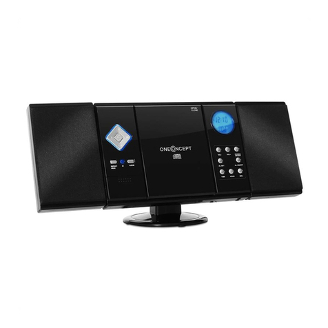 oneConcept Stereoanlage 10006664 manual
