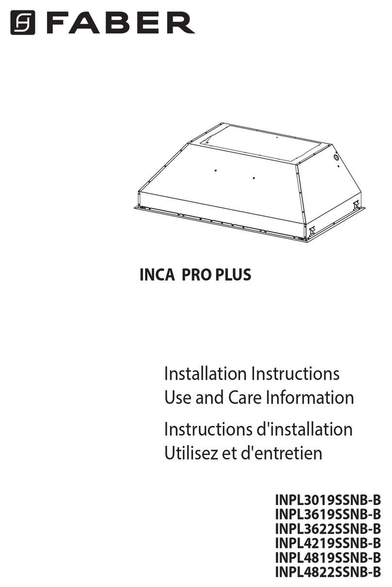 Faber INCA PRO PLUS INPL3019SSNB-B Owner's manual