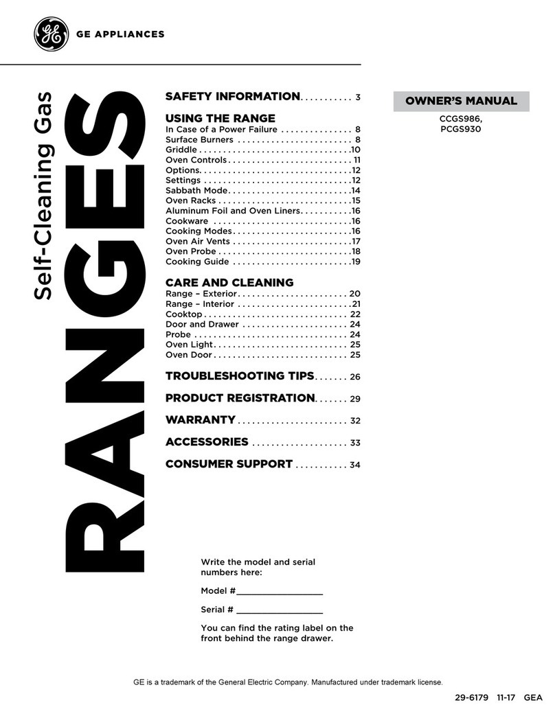 GE CCGS986 User manual