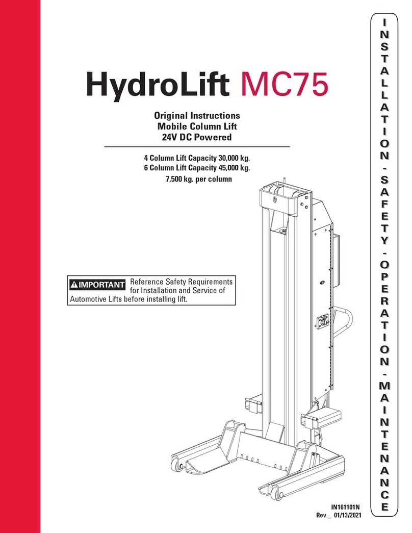 Rotary HydroLift MC75 User manual