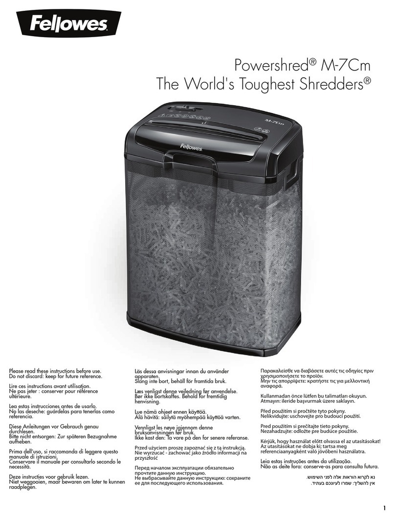 Fellowes FS-47018 manual
