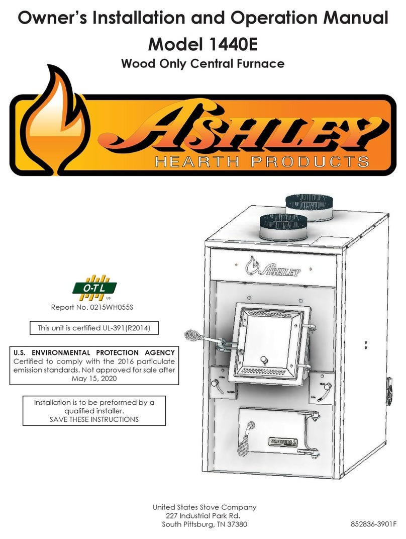Ashley 1440E Owner's installation and operation manual