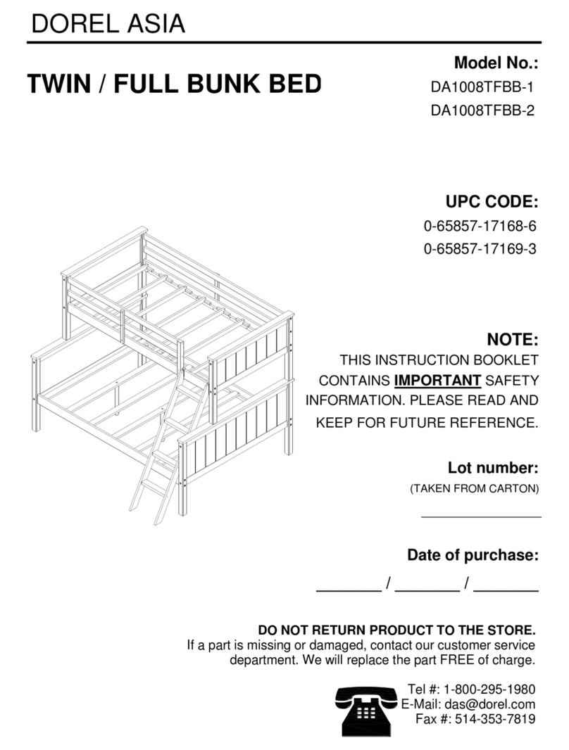 Dorel Asia DA1008TFBB-1 Instruction booklet Dorel Asia DA1008TFBB-1 Instruction booklet