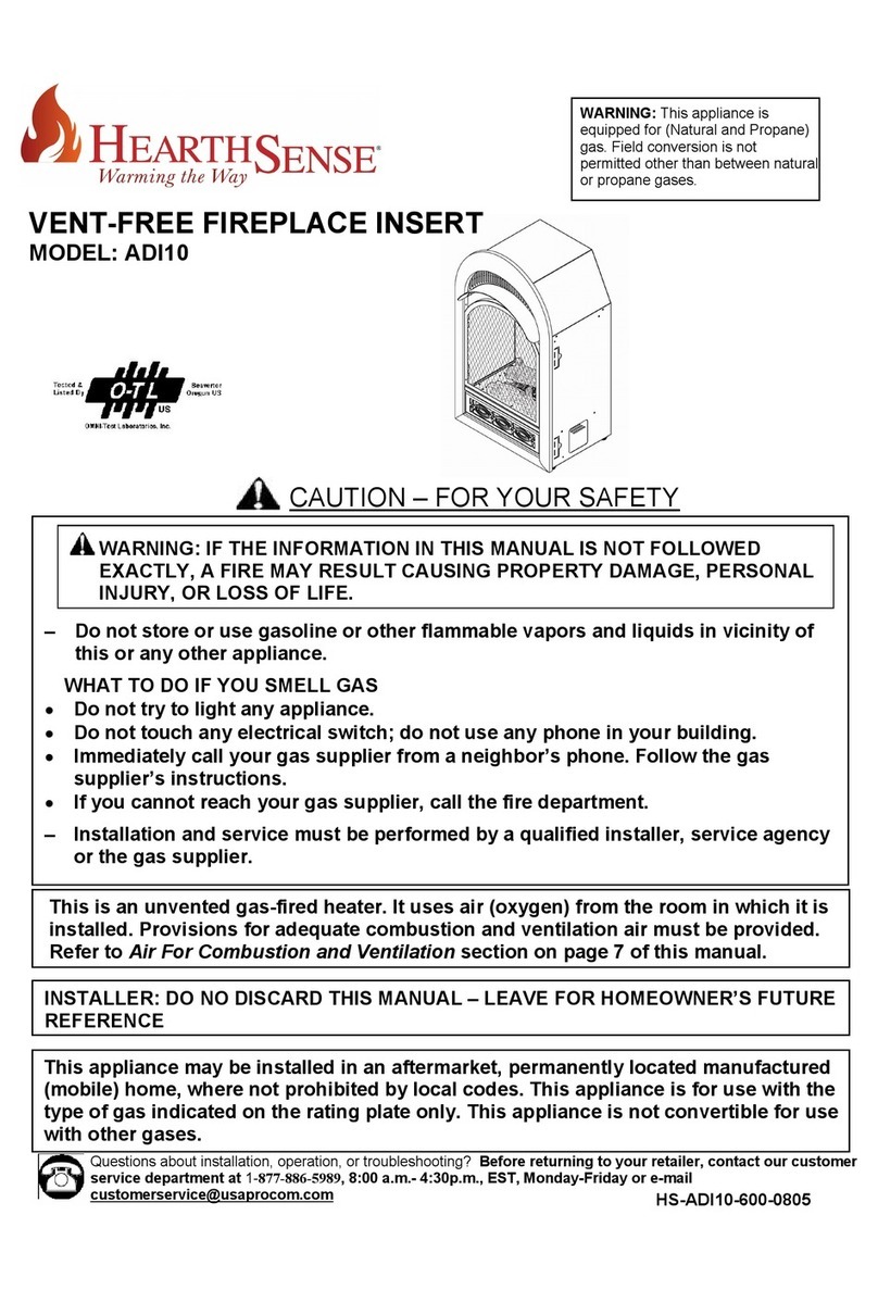 Hearth Sense ADI10 manual