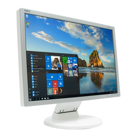 NEC MultiSync E221W User manual