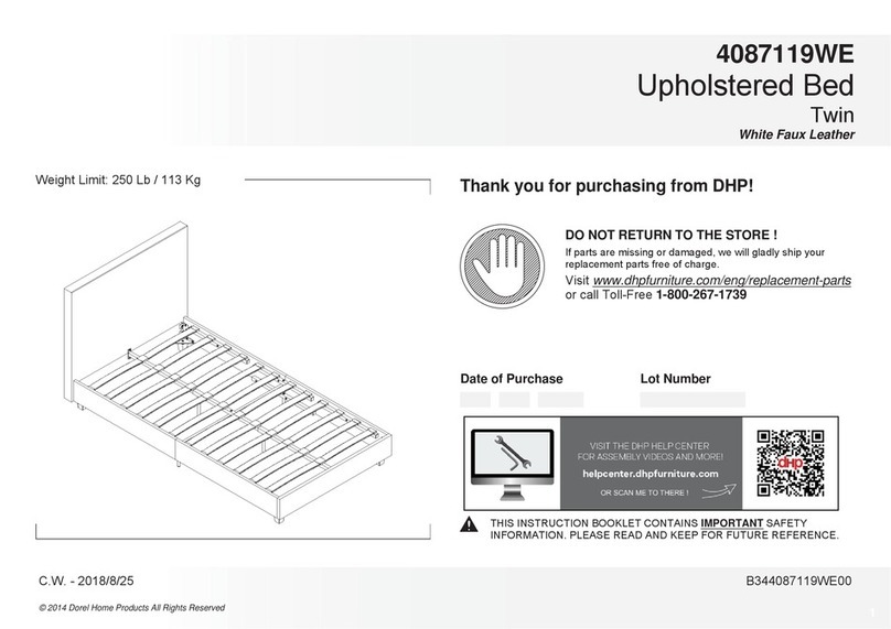 Dorel Home Products Twin 4087119WE Assembly instructions Dorel Home Products Twin 4087119WE Assembly instructions