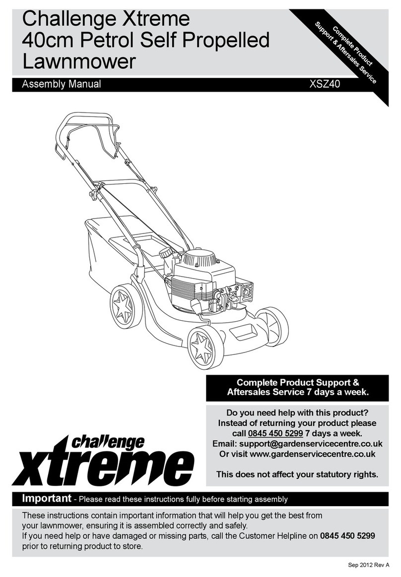 Challenge Xtreme XSZ40 Assembly manual