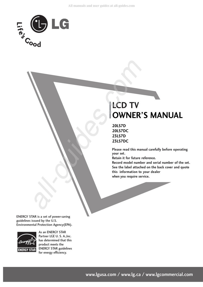 LG 20LS7D User manual