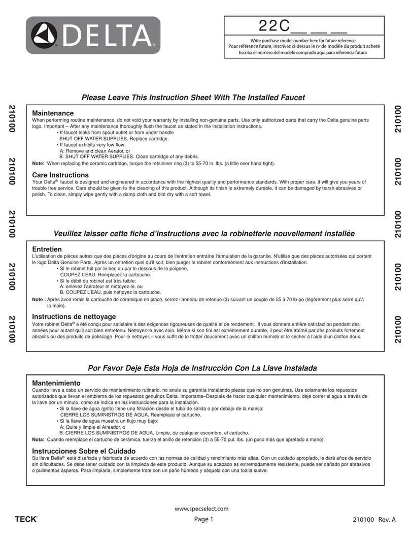 Delta 22C131 User manual