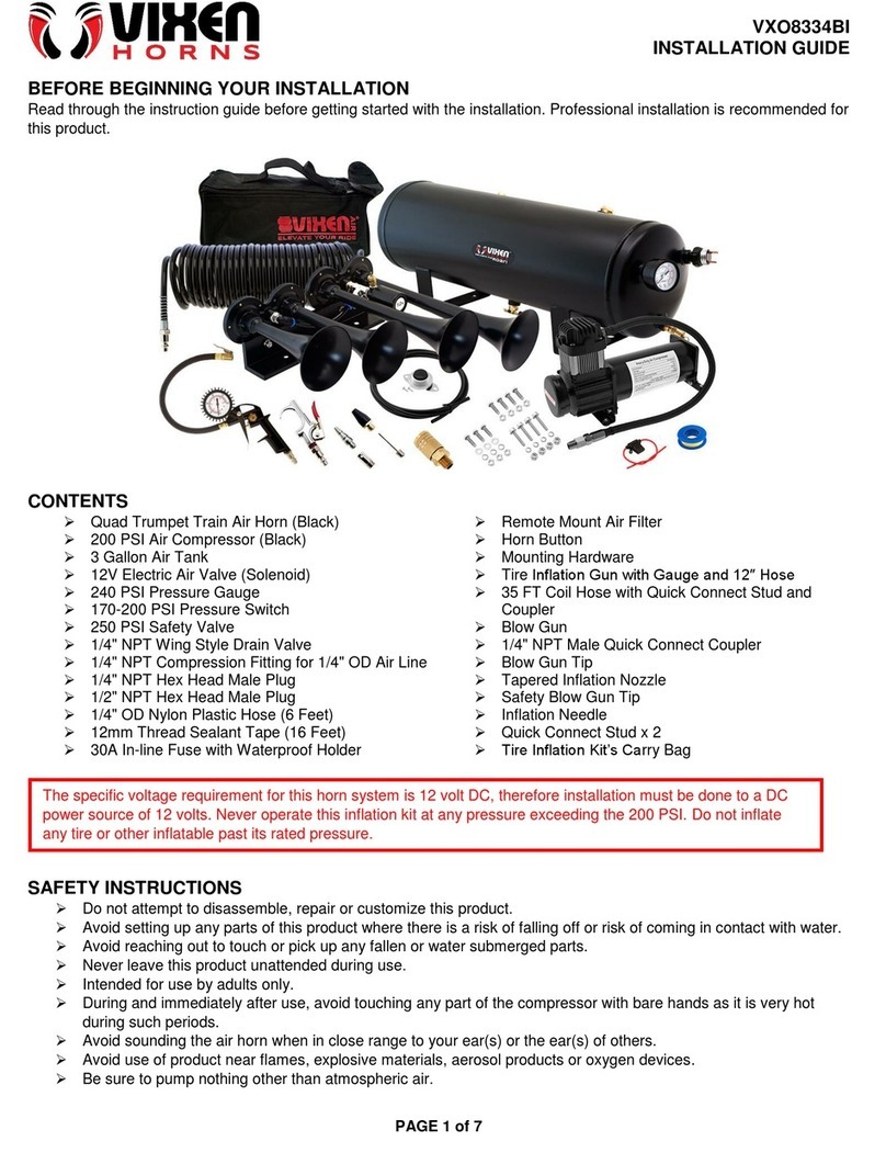Vixen Horns VXO8334BI installation guide