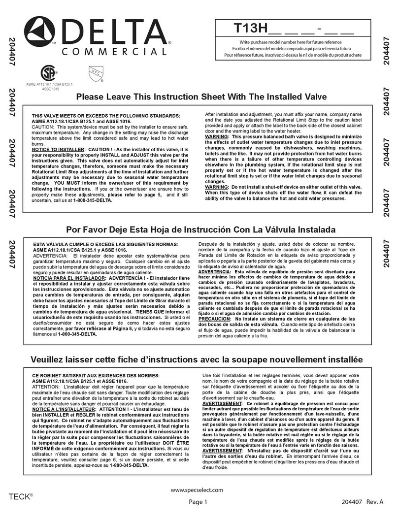 Delta T13H152 User manual
