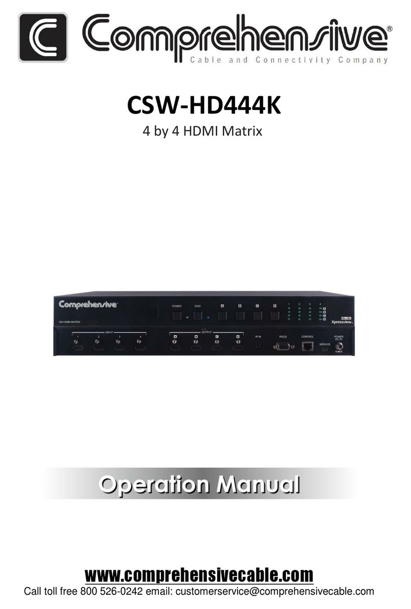 Comprehensive CSW-HD444K Operation manual Comprehensive CSW-HD444K Operation manual