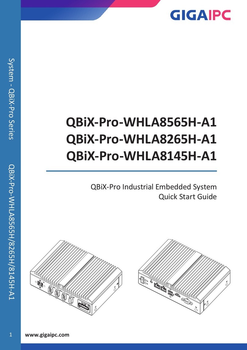 GIGAIPC QBiX-Pro-WHLA8565H-A1 quick start guide