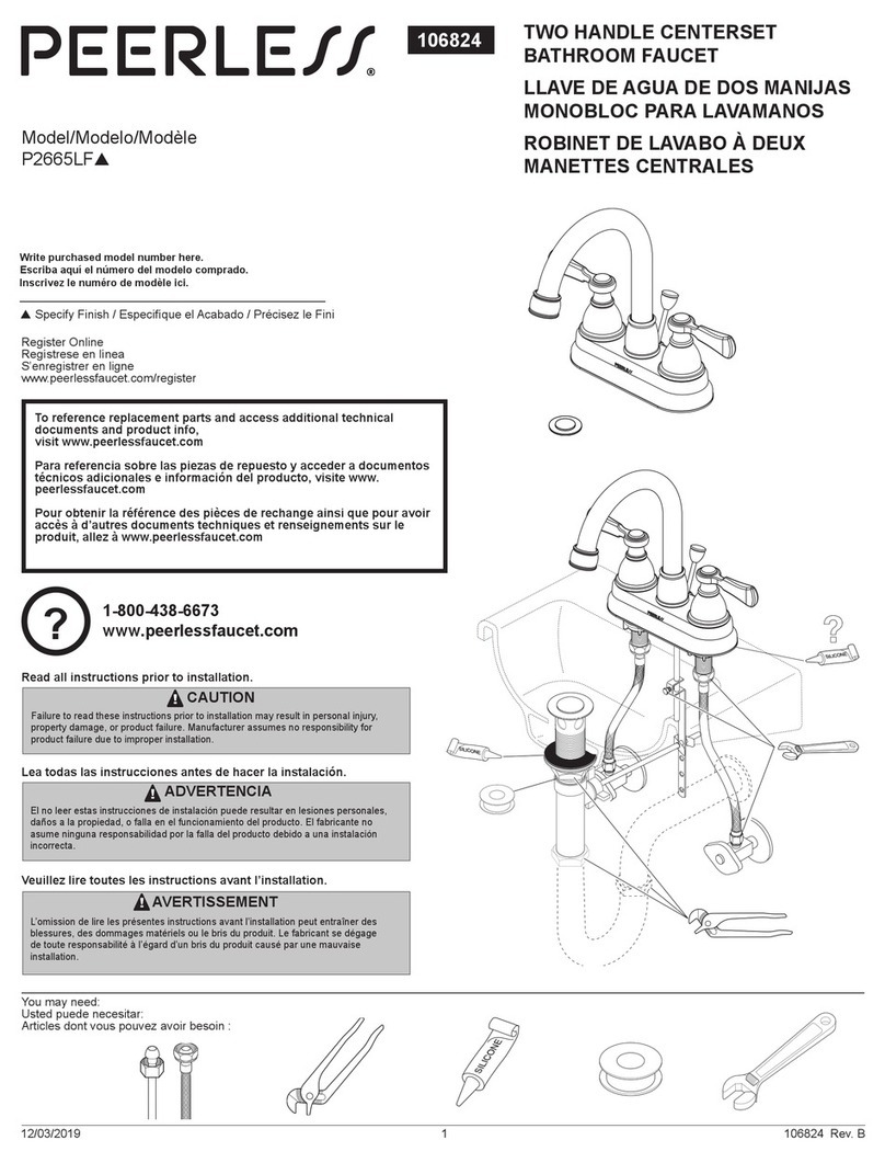 PEERLESS Elmhurst P2665LF Series User manual