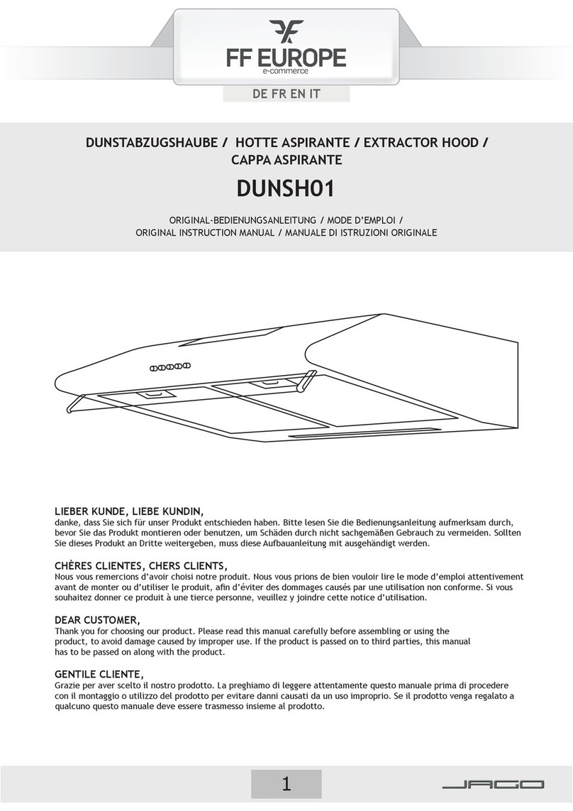 FF Europe JAGO DUNSH01 Original instruction manual