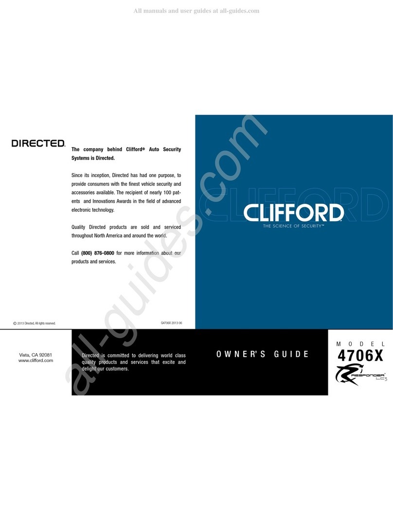 Clifford Responder LC3 4706X User manual