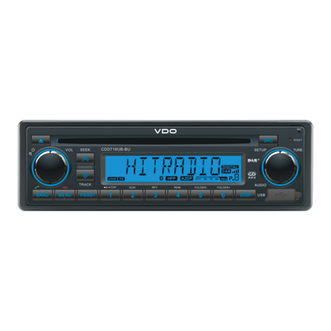 VDO CDD718UB-BU owner's manual
