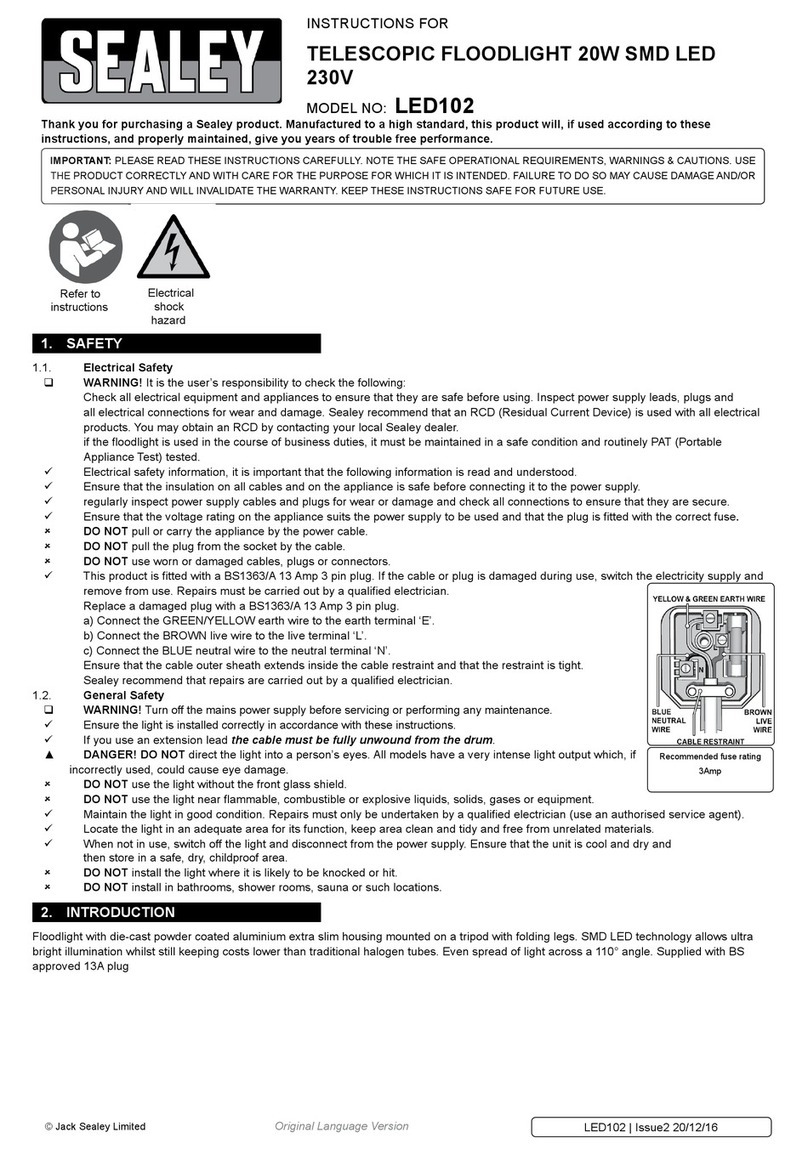 Sealey LED102 User manual Sealey LED102 User manual