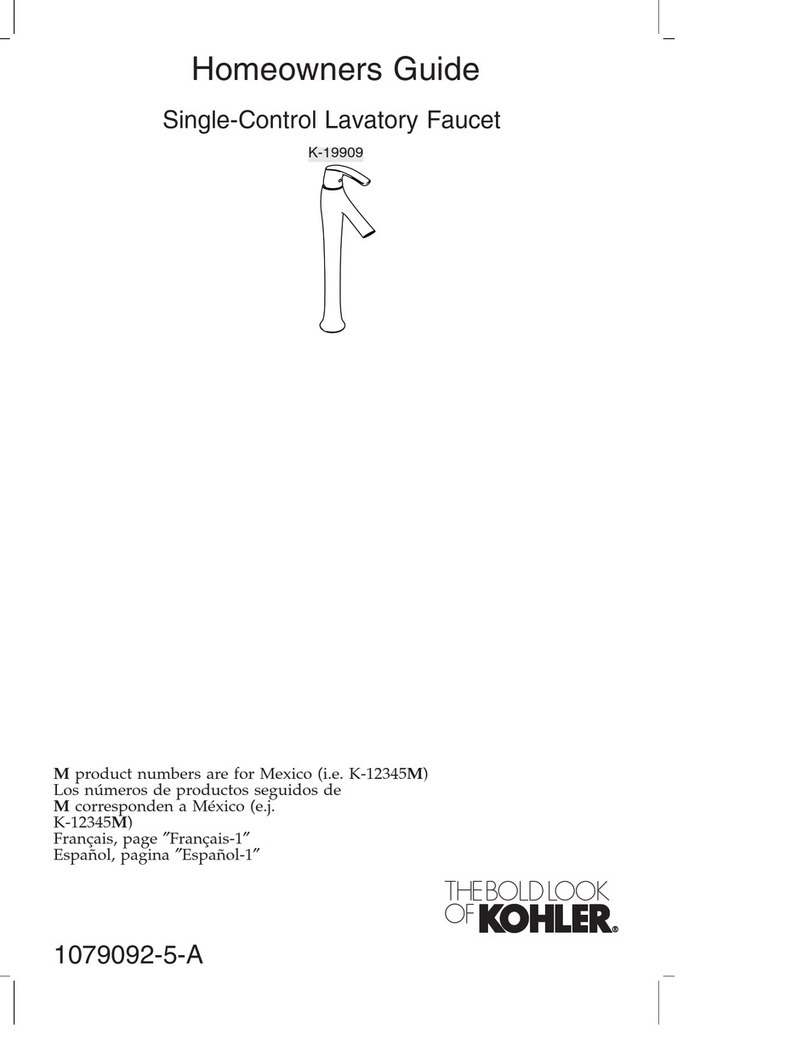 Kohler K-19909 Assembly instructions