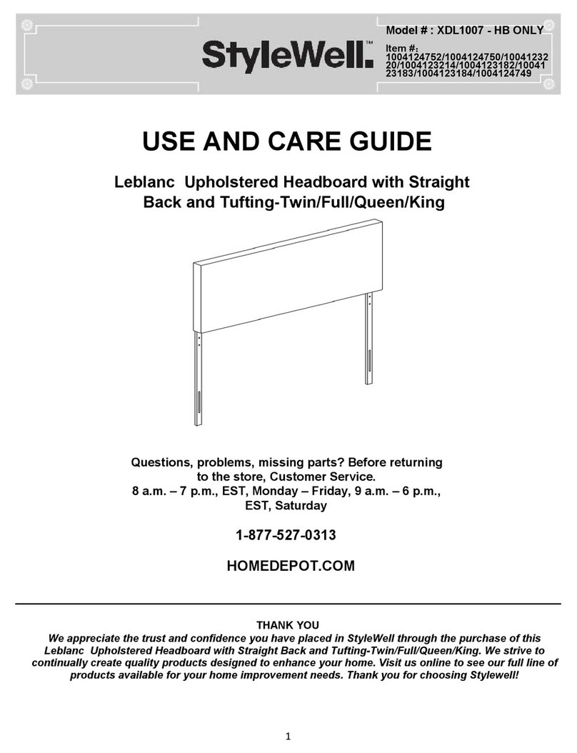 StyleWell Leblanc XDL1007 User manual StyleWell Leblanc XDL1007 User manual