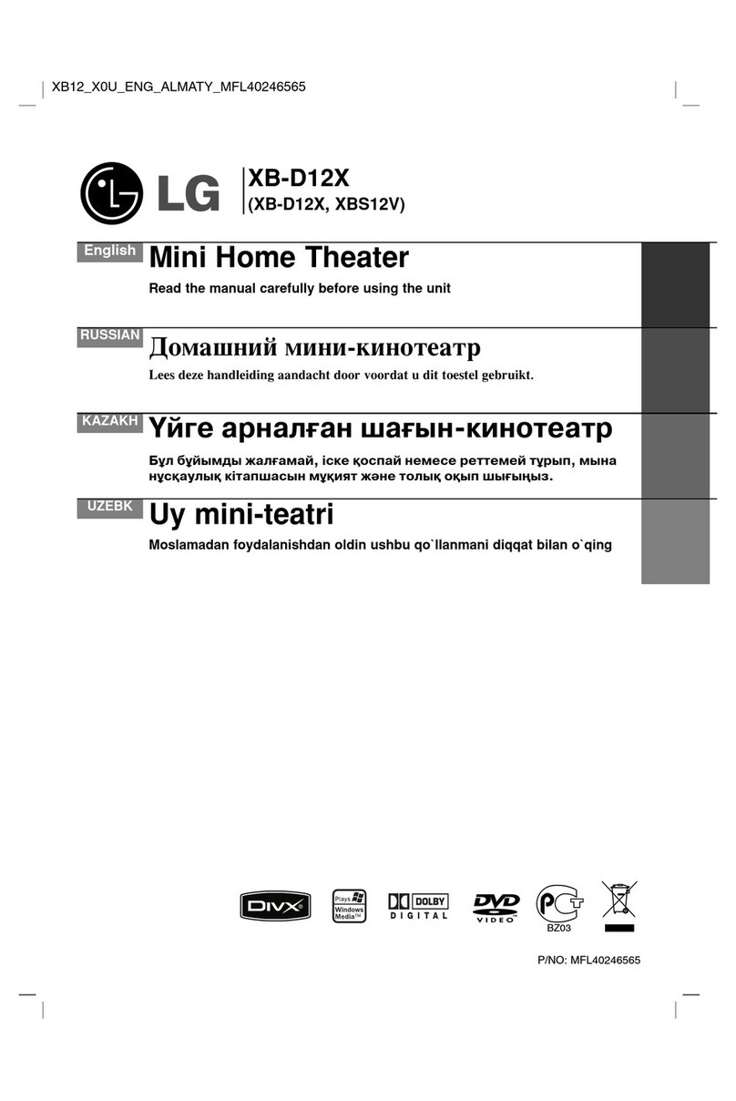 LG XB-D12X User manual