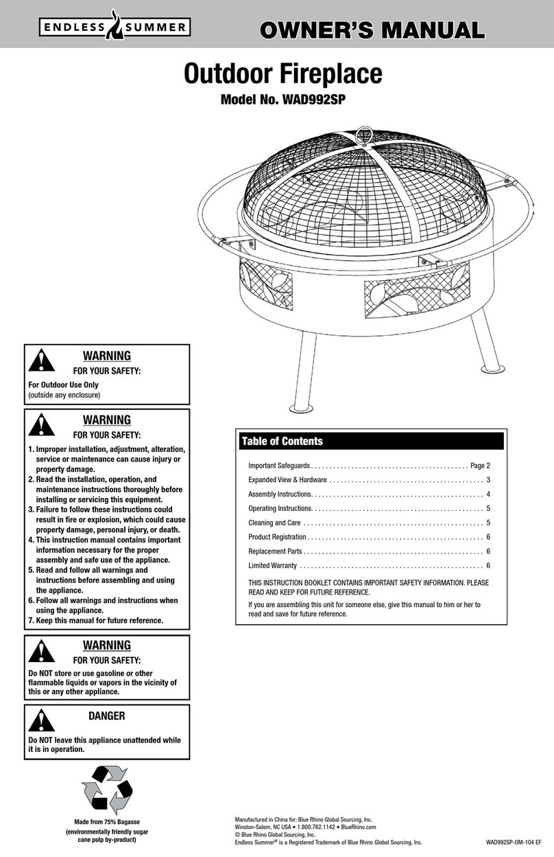 Endless Summer WAD992SP owner's manual