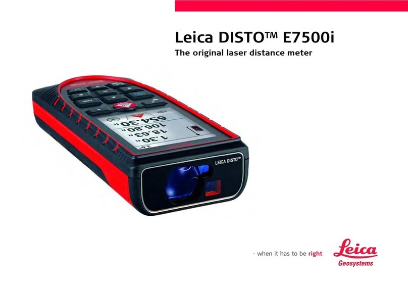 Leica Geosystems DISTO E7500i User manual