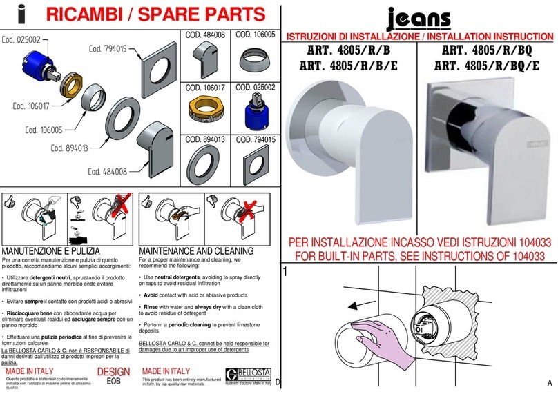 BELLOSTA Jeans 4805/R/B Installation instruction