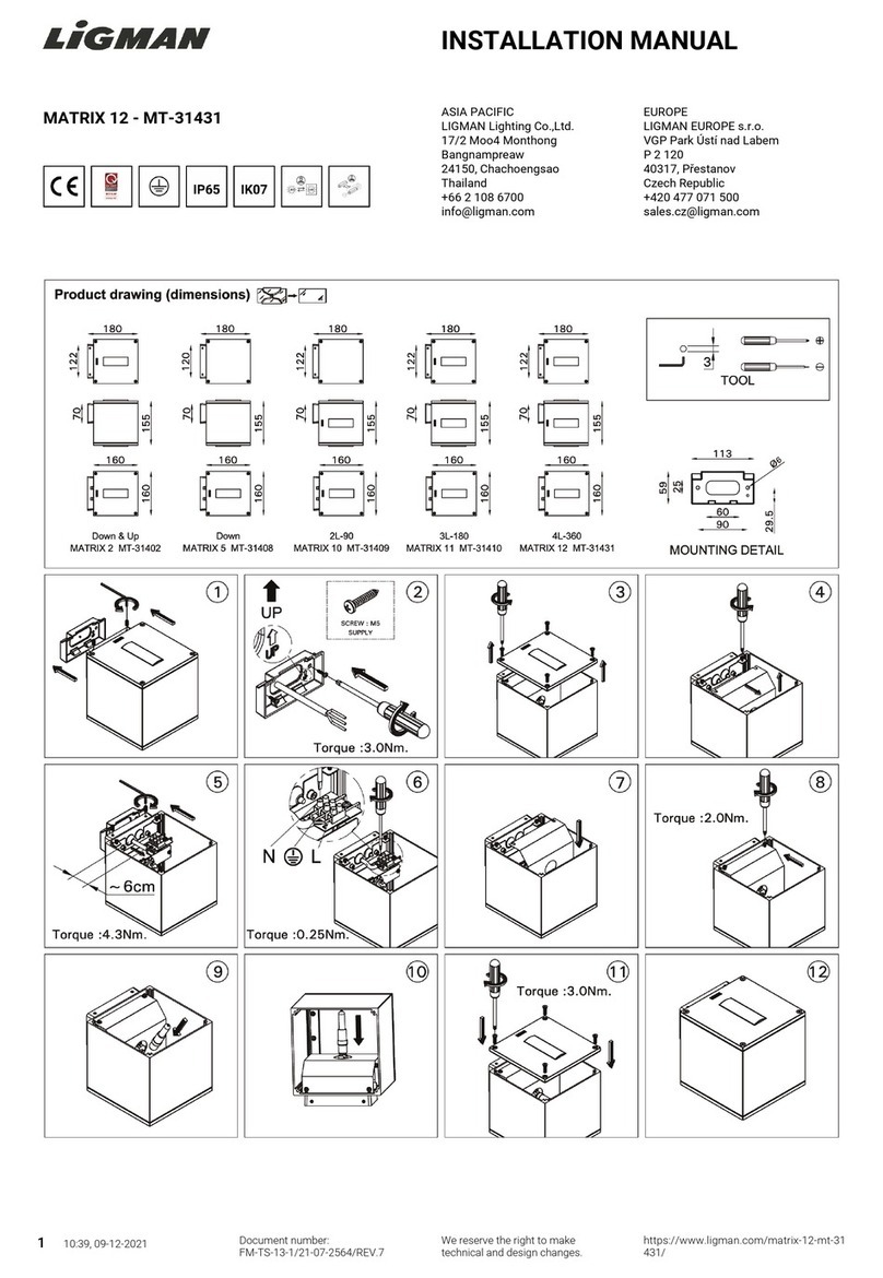 LIGMAN MATRIX 12 User manual