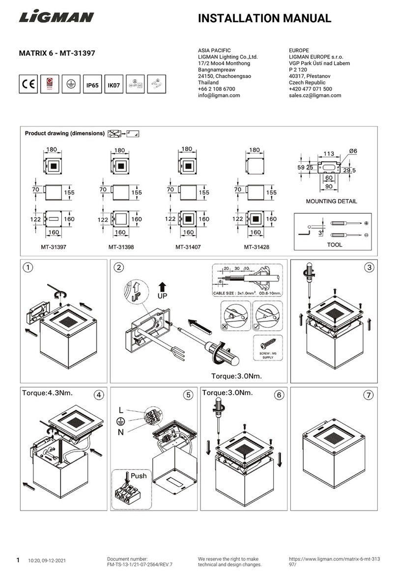 LIGMAN MT-31397 installation manual