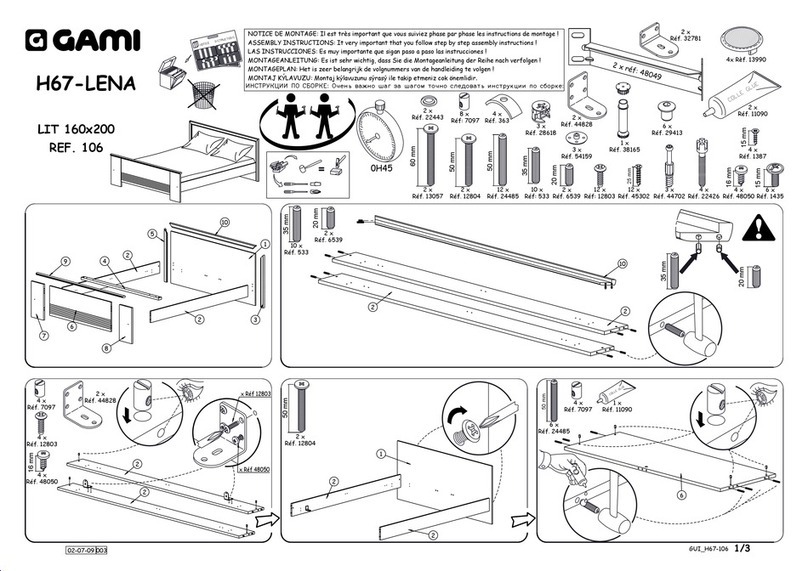 Gami LENA H67 106 Assembly instructions Gami LENA H67 106 Assembly instructions