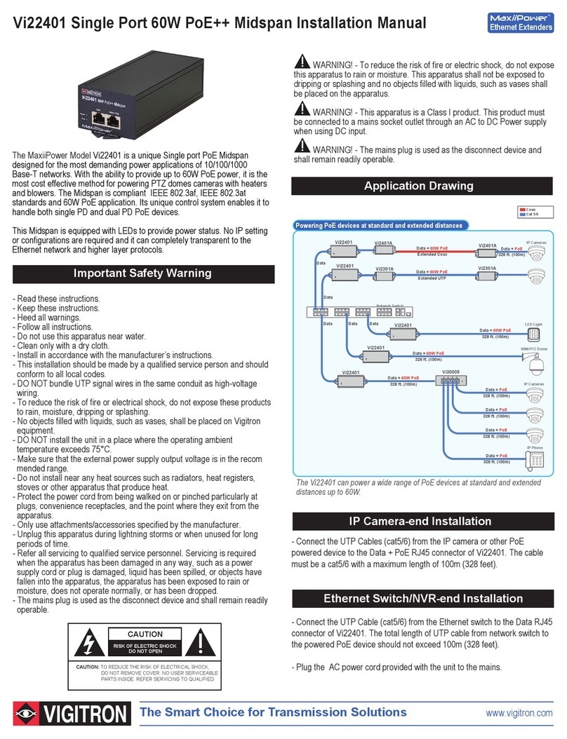 Vigitron MaxiiPower Vi2201 installation manual Vigitron MaxiiPower Vi2201 installation manual