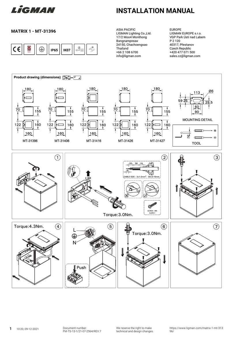 LIGMAN MT-31396 User manual