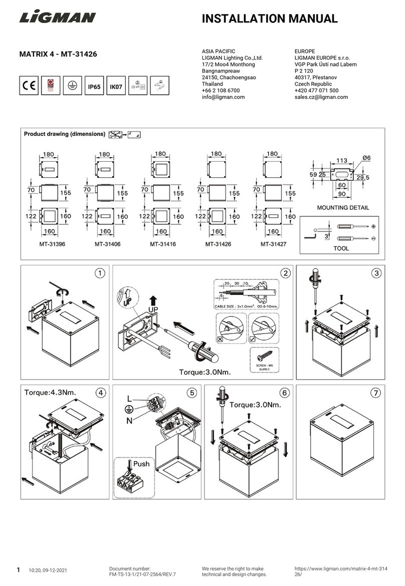 LIGMAN MT-31426 User manual